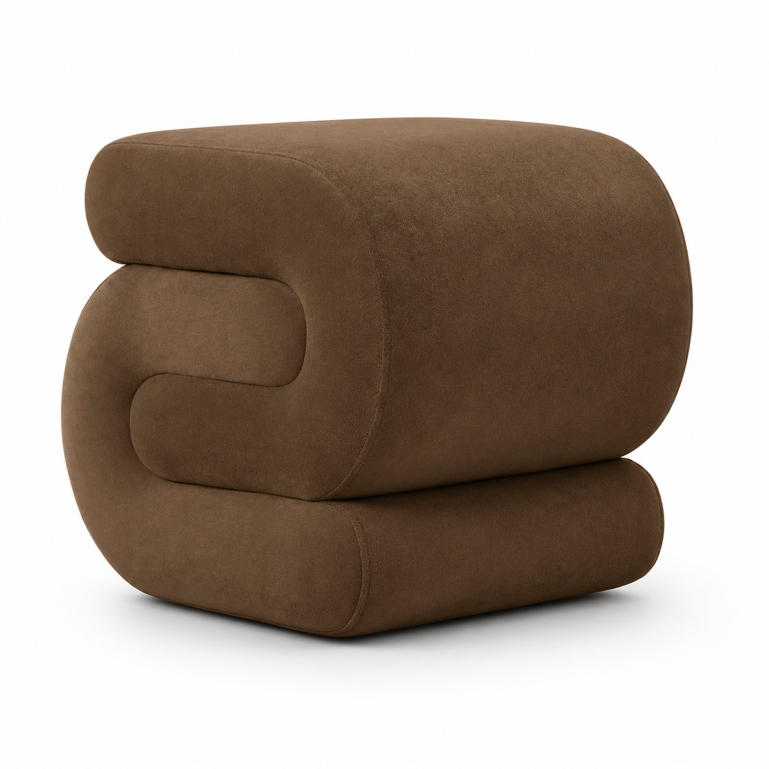 Foxhunter Modern Velvet Ottoman Footstool